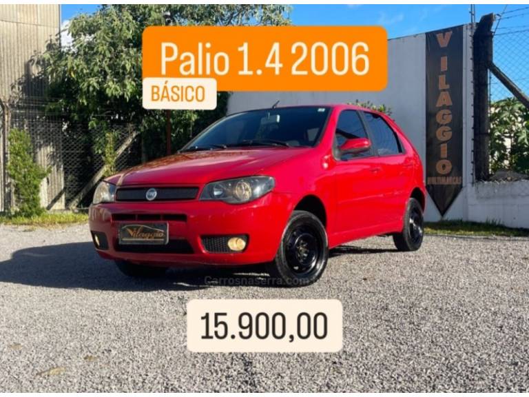 FIAT - PALIO - 2006/2006 - Vermelha - R$ 15.900,00