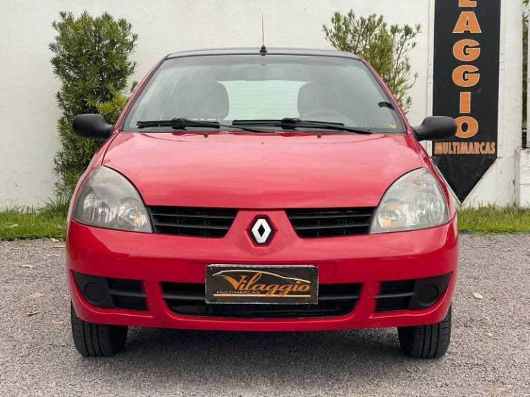 RENAULT - CLIO - 2008/2009 - Vermelha - R$ 22.900,00