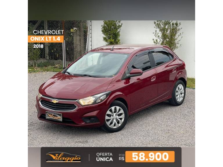 CHEVROLET - ONIX - 2017/2018 - Vinho - R$ 58.900,00