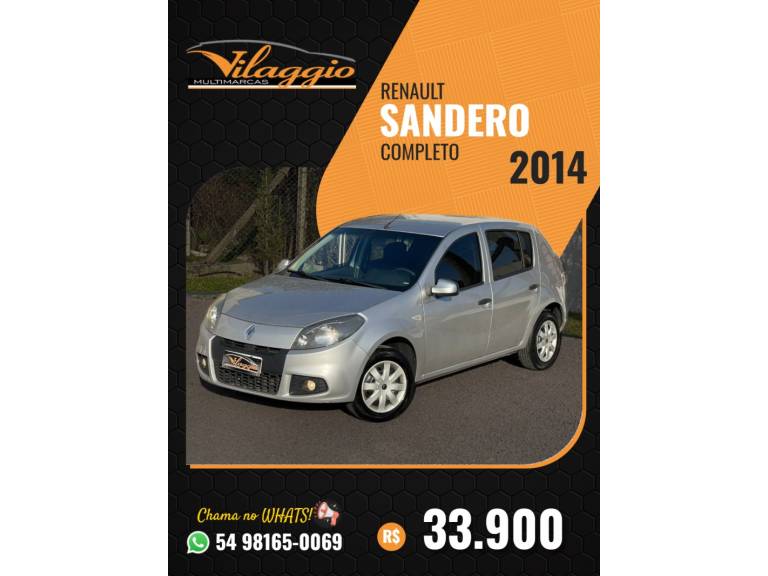 RENAULT - SANDERO - 2014/2014 - Prata - R$ 33.900,00